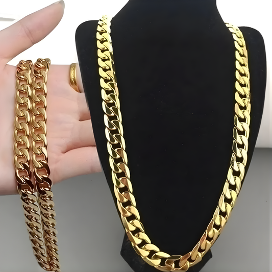 Classic Smooth Lock Chain Necklace
